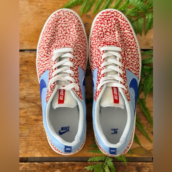 Nike Red and Light and Royal Blue Sneakers - Picture 6 of 8
